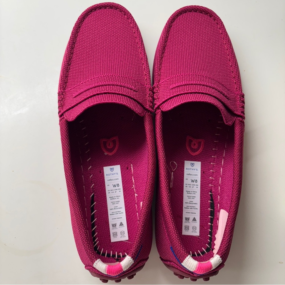 NIB Rothy's The Driver Raspberry Women Size 8 - Picture 11 of 11